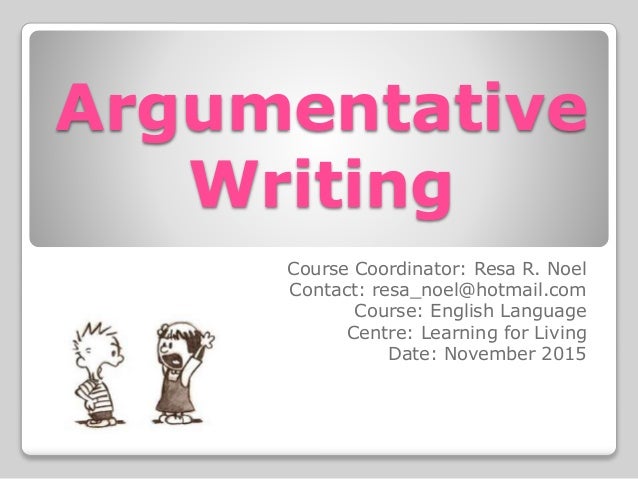 writing argument essay powerpoint presentation