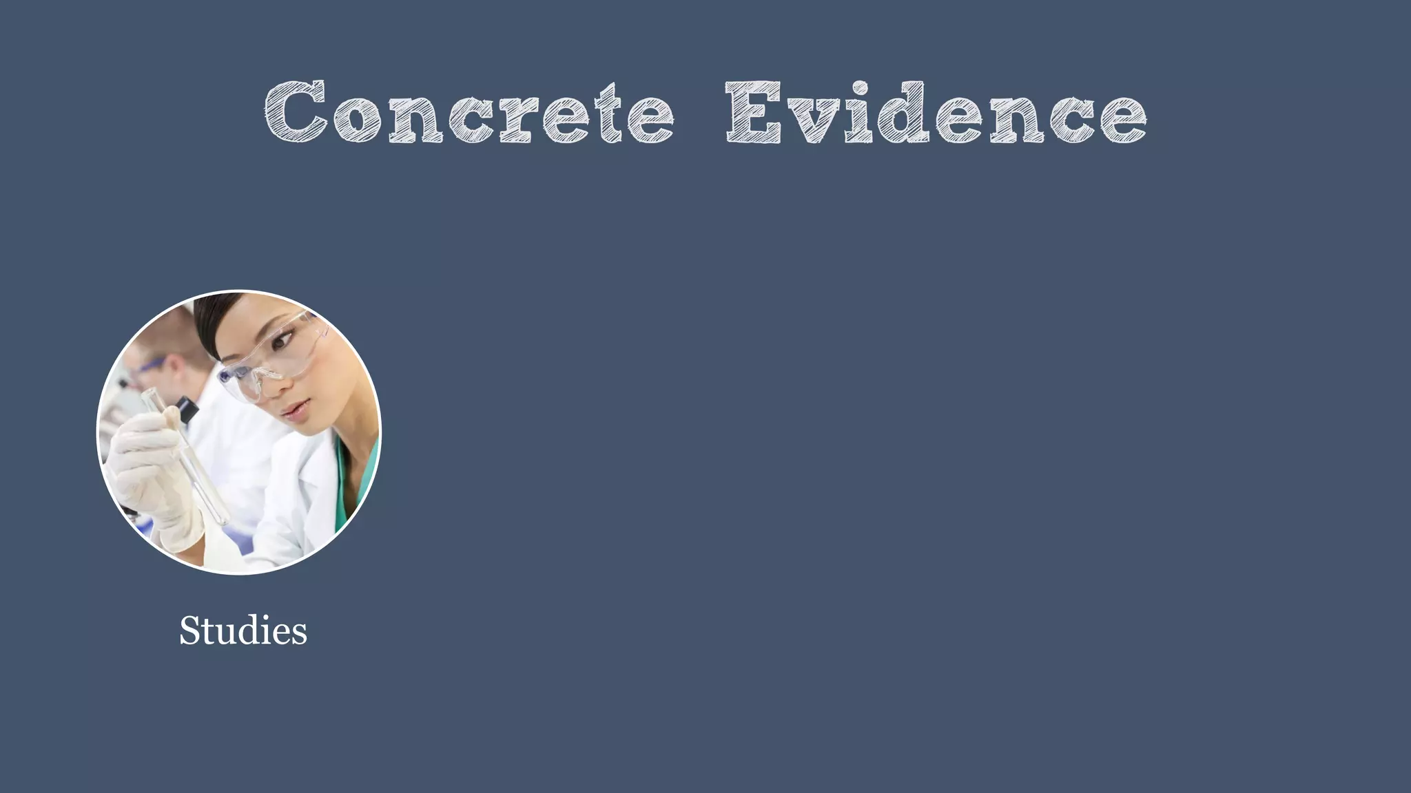 Concrete Evidence
Studies
 