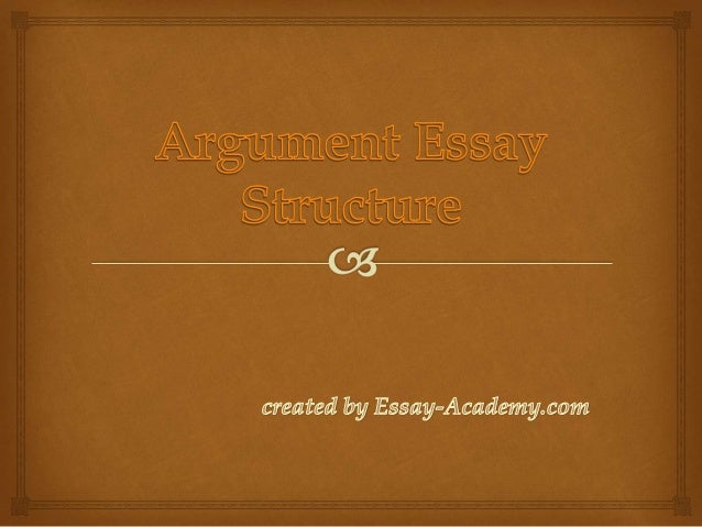 Argument essay thesis