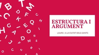 ESTRUCTURA I
ARGUMENT
LAURA A LA CIUTAT DELS SANTS
 