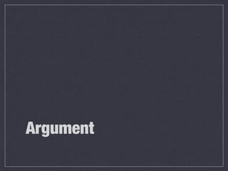 Argument
 