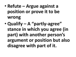 Refute Model Argument lesson pp | PPTX