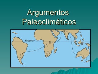 Argumentos  Paleoclimáticos 