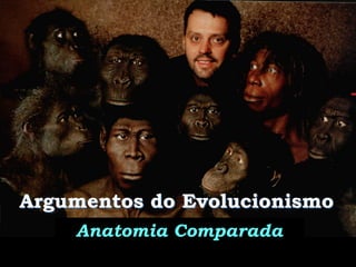 Argumentos do Evolucionismo
    Anatomia Comparada
         Evolucionismo - Prof. Albano   4
                   Novaes
 