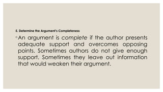 ARGUMENT english for academic and professional purposes | PPTX
