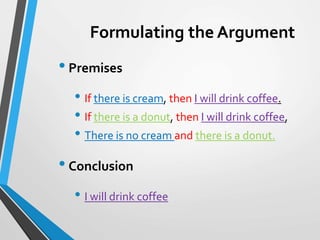 Arguments and methods of proof | PPTX