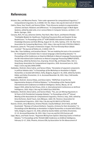 Argument Structures Of Political Debates | PDF