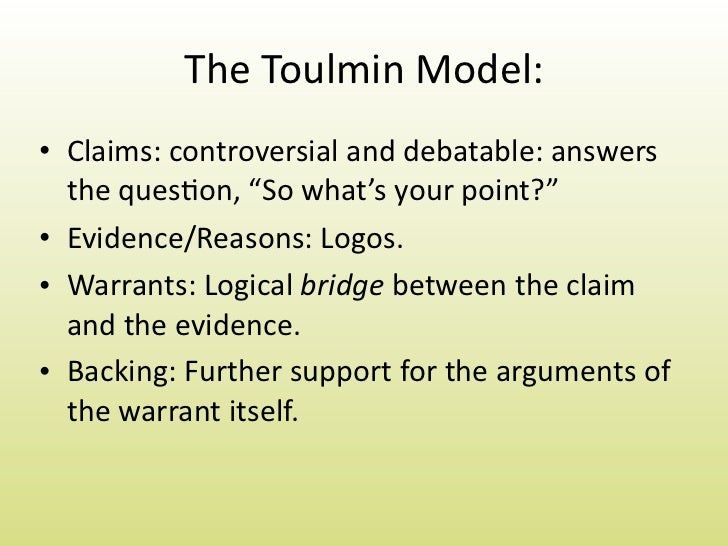 declaration of independence toulmin model