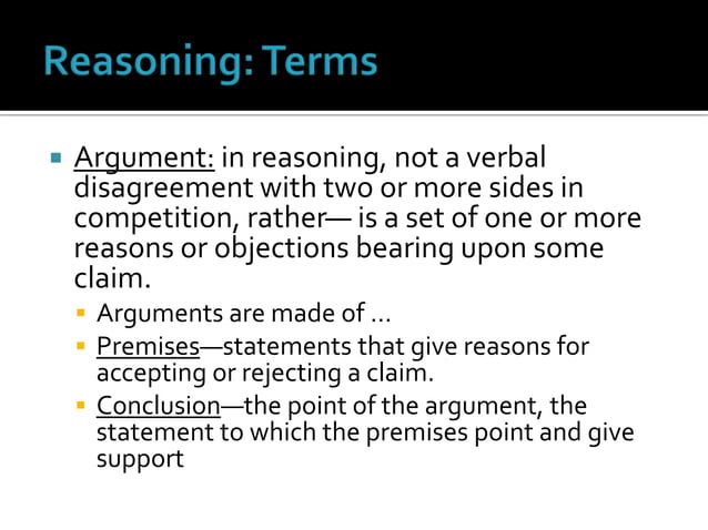 Argument terms | PPT