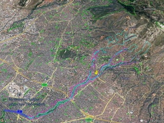 To υπόγειο τμήμα
μέχρι τον Ποδονίφτη
 