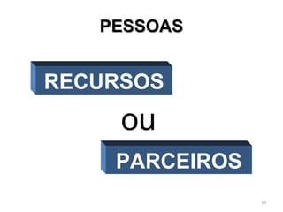 PPEESSSSOOAASS 
RECURSOS 
ou 
PARCEIROS 
10 
 