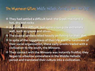 Arh2050 mycenaean & archaic greek art mainland greece's first flowering ...