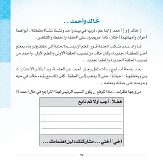 ٦٧
.. ‫ﻭﺃﲪ‬
( ) ( )
.
..
-‫ﹰ‬ -
.
...
‫ﰒ‬ ‫ﺃﻭ‬ ‫ﺃ‬:
........................................................................................................
........................................................................................................
........................................................................................................
... ‫ﺍ‬ ‫ﺩ‬ ‫ﺭ‬ ...‫ﱵ‬ ‫ﺃ‬/ ‫ﺃ‬
 