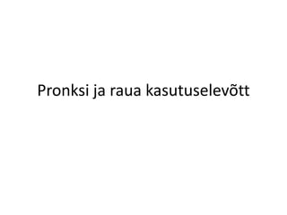 Pronksi ja raua kasutuselevõtt
 