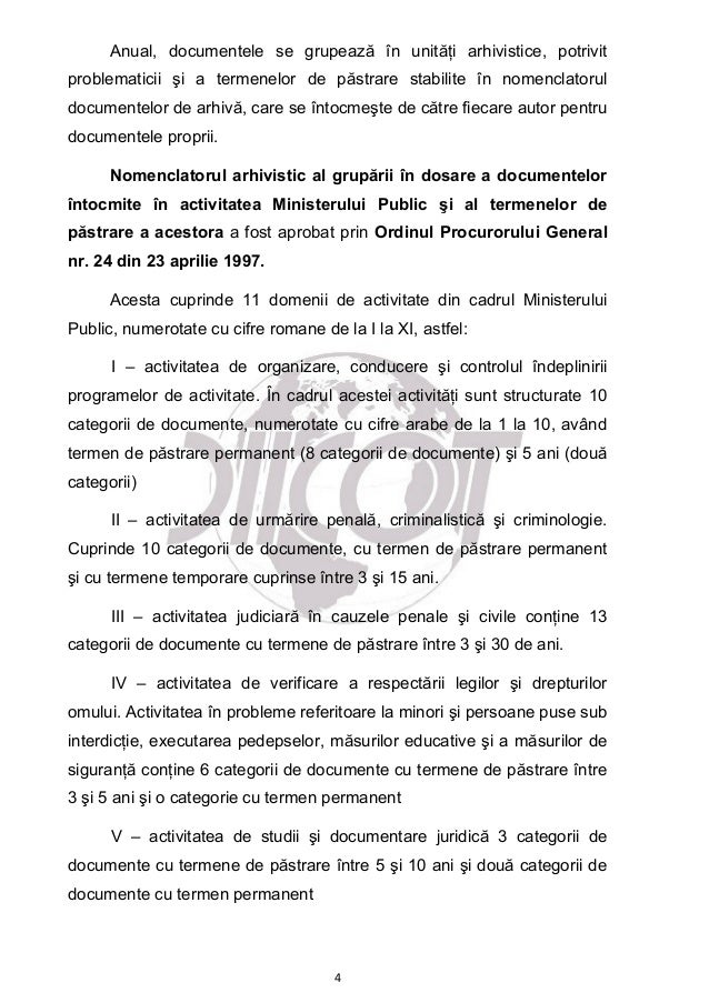 Arhivarea In Conditiile Legii 16 1996