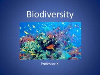 Biodiversity Professor X 