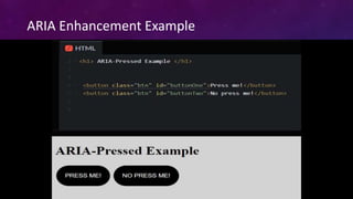 ARIA Enhancement Example
 