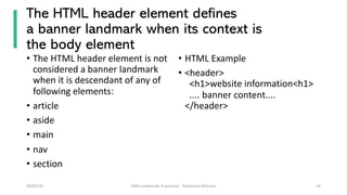 wtf is aria landmarks | PDF