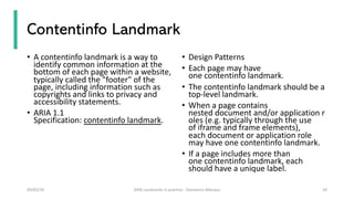 wtf is aria landmarks | PDF