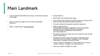 wtf is aria landmarks | PDF