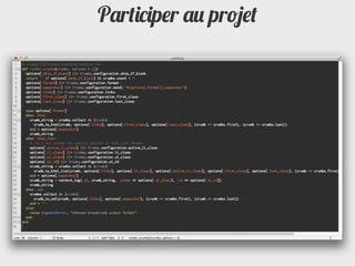 Participer au projet
 