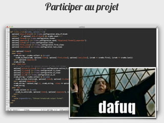 Participer au projet
 