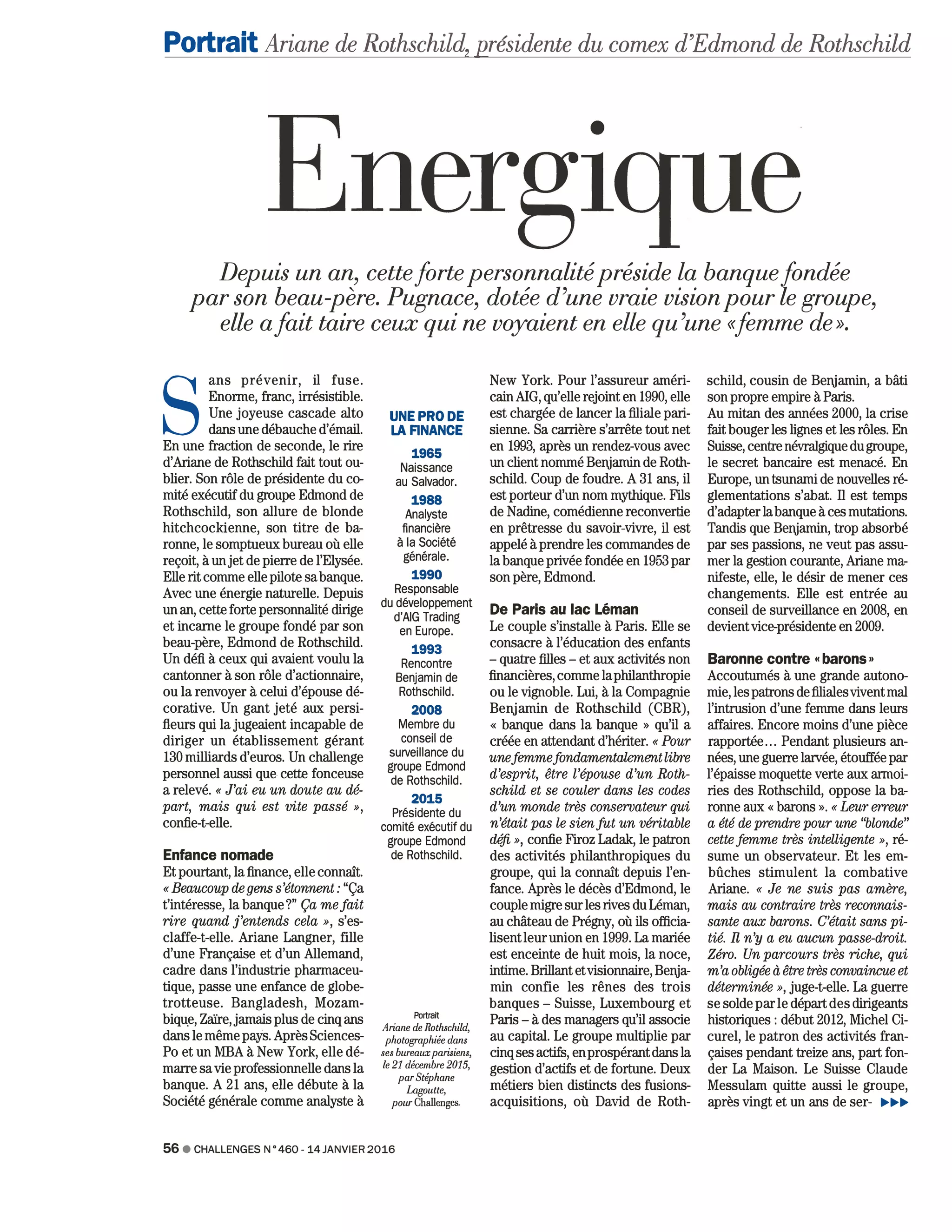 Ariane de Rothschild, Portrait | PDF