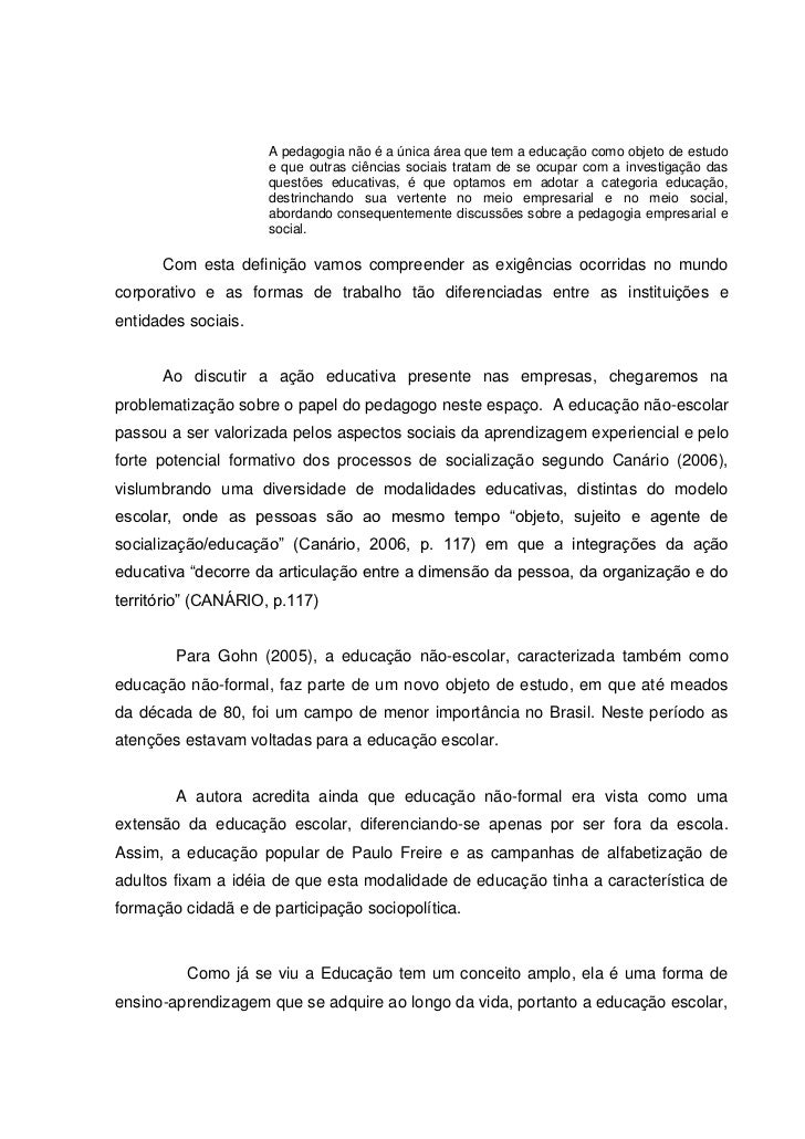 Monografia pedagogia