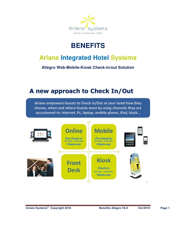 Allegro Online Mobile Kiosk Check In Solution