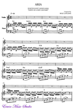 Aria piano+violin