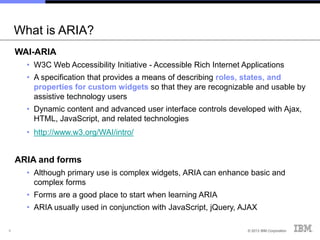 ARIA Techniques for Accessible Web Forms | PPT