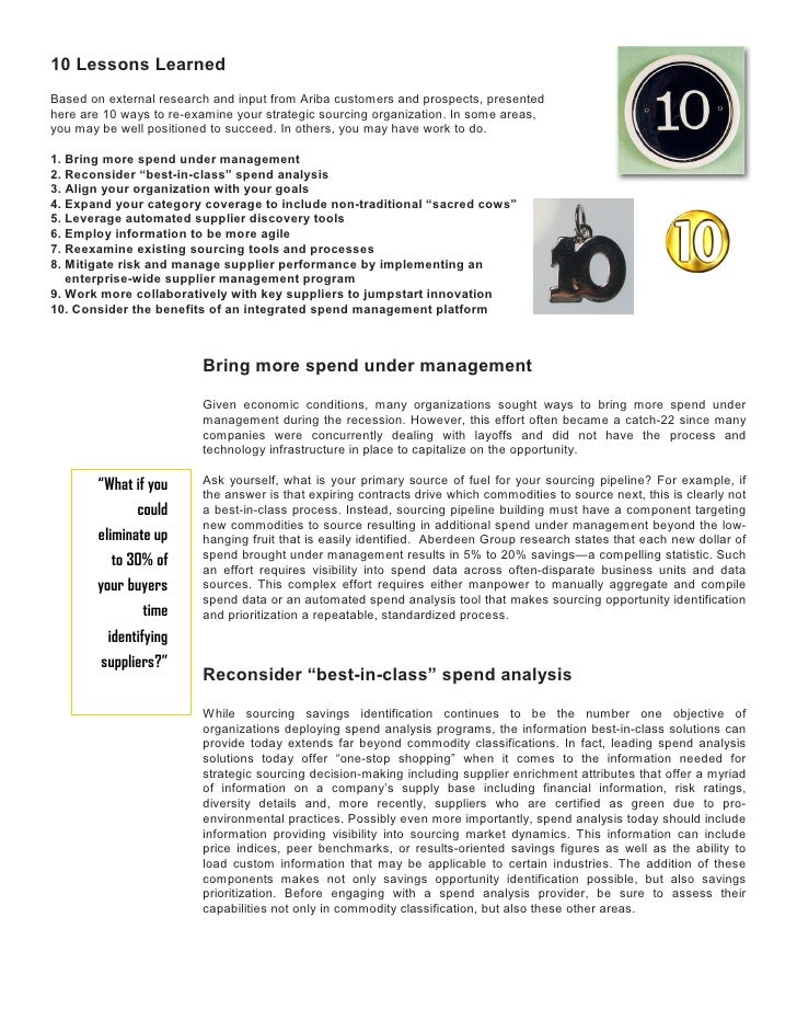 ariba strategic sourcing