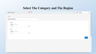 Select The Category and The Region
 