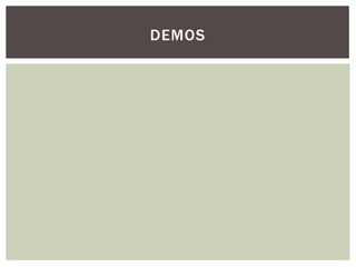 DEMOS
 