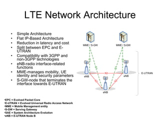 LTE Key Parameters 