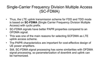 Parameters for downlink generic frame structure 