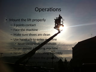 Ariel Lift Safety Training for all employees | PPT