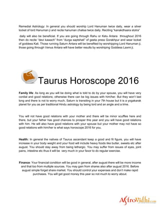 Aries horoscope2016