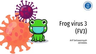 Frog virus 3
(FV3)
Arif Setiawansyah
20720004
 