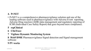 Pharmacovigilance and Drug safety | PPTX