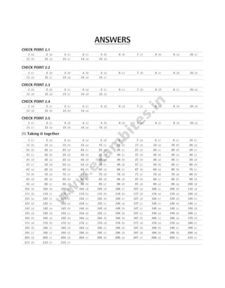 OBJECTIVE Physics Vol. 2
(A) Taking it together
ANSWERS
CHECK POINT 2.1
1. (a) 2. (a) 3. (c) 4. (c) 5. (b) 6. (b) 7. (c) 8. (b) 9. (a) 10. (c)
11. (b) 12. (a) 13. (c) 14. (a) 15. (a)
CHECK POINT 2.2
1. (c) 2. (b) 3. (b) 4. (b) 5. (a) 6. (c) 7. (b) 8. (c) 9. (d) 10. (a)
11. (a) 12. (c) 13. (a) 14. (a) 15. (c)
CHECK POINT 2.3
1. (b) 2. (b) 3. (c) 4. (a) 5. (c) 6. (c) 7. (b) 8. (d) 9. (c) 10. (a)
11. (d) 12. (a) 13. (c) 14. (d) 15. (a)
CHECK POINT 2.4
1. (d) 2. (c) 3. (c) 4. (c) 5. (d) 6. (d) 7. (c) 8. (a) 9. (d) 10. (d)
11. (d) 12. (b) 13. (b) 14. (a)
CHECK POINT 2.5
1. (c) 2. (c) 3. (d) 4. (c) 5. (b) 6. (b) 7. (a) 8. (c) 9. (d) 10. (a)
11. (c) 12. (a) 13. (b) 14. (a) 15. (d)
1. (c) 2. (a) 3. (a) 4. (a) 5. (d) 6. (a) 7. (a) 8. (c) 9. (c) 10. (c)
11. (b) 12. (a) 13. (b) 14. (a) 15. (c) 16. (a) 17. (a) 18. (a) 19. (b) 20. (a)
21. (b) 22. (a) 23. (d) 24. (c) 25. (a) 26. (c) 27. (a) 28. (c) 29. (d) 30. (c)
31. (c) 32. (b) 33. (d) 34. (b) 35. (b) 36. (c) 37. (b) 38. (b) 39. (a) 40. (c)
41. (d) 42. (a) 43. (a) 44. (d) 45. (a) 46. (b) 47. (b) 48. (a) 49. (c) 50. (d)
51. (c) 52. (d) 53. (a) 54. (d) 55. (c) 56. (d) 57. (c) 58. (b) 59. (c) 60. (b)
61. (a) 62. (d) 63. (a) 64. (b) 65. (a) 66. (c) 67. (b) 68. (a) 69. (b) 70. (c)
71. (b) 72. (a) 73. (c) 74. (b) 75. (d) 76. (d) 77. (c) 78. (d) 79. (d) 80. (b)
81. (d) 82. (a) 83. (b) 84. (a) 85. (d) 86. (d) 87. (b) 88. (c) 89. (b) 90. (d)
91. (a) 92. (c) 93. (d) 94. (b) 95. (c) 96. (b) 97. (d) 98. (a) 99. (a) 100. (d)
101. (b) 102. (b) 103. (b) 104. (d) 105. (d) 106. (c) 107. (a) 108. (c) 109. (b) 110. (d)
111. (b) 112. (c) 113. (d) 114. (b) 115. (b) 116. (b) 117. (d) 118. (a) 119. (a) 120. (d)
121. (a) 122. (c) 123. (c) 124. (c) 125. (b) 126. (c) 127. (d) 128. (c) 129. (d) 130. (c)
131. (d) 132. (c) 133. (a) 134. (c) 135. (c) 136. (a) 137. (c) 138. (c) 139. (b) 140. (c)
141. (a) 142. (a) 143. (b) 144. (b) 145. (d) 146. (b) 147. (c) 148. (a) 149. (c) 150. (d)
151. (d) 152. (d) 153. (c) 154. (d) 155. (c) 156. (b) 157. (c) 158. (a) 159. (b) 160. (c)
161. (b) 162. (a) 163. (b) 164. (a) 165. (b) 166. (b) 167. (b) 168. (c) 169. (a) 170. (d)
171. (d) 172. (b) 173. (b) 174. (c) 175. (d) 176. (b) 177. (d) 178. (a) 179. (a) 180. (c)
181. (b) 182. (c) 183. (d) 184. (a) 185. (c) 186. (b) 187. (b) 188. (b) 189. (c) 190. (c)
191. (c) 192. (c) 193. (d) 194. (b) 195. (c) 196. (d) 197. (d) 198. (b) 199. (b) 200. (a)
201. (d) 202. (c) 203. (d) 204. (c) 205. (b) 206. (a) 207. (c) 208. (a) 209. (c) 210. (c)
211. (b) 212. (c) 213. (c)
 