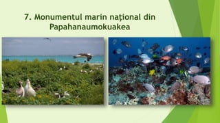 7. Monumentul marin naţional din
Papahanaumokuakea
 