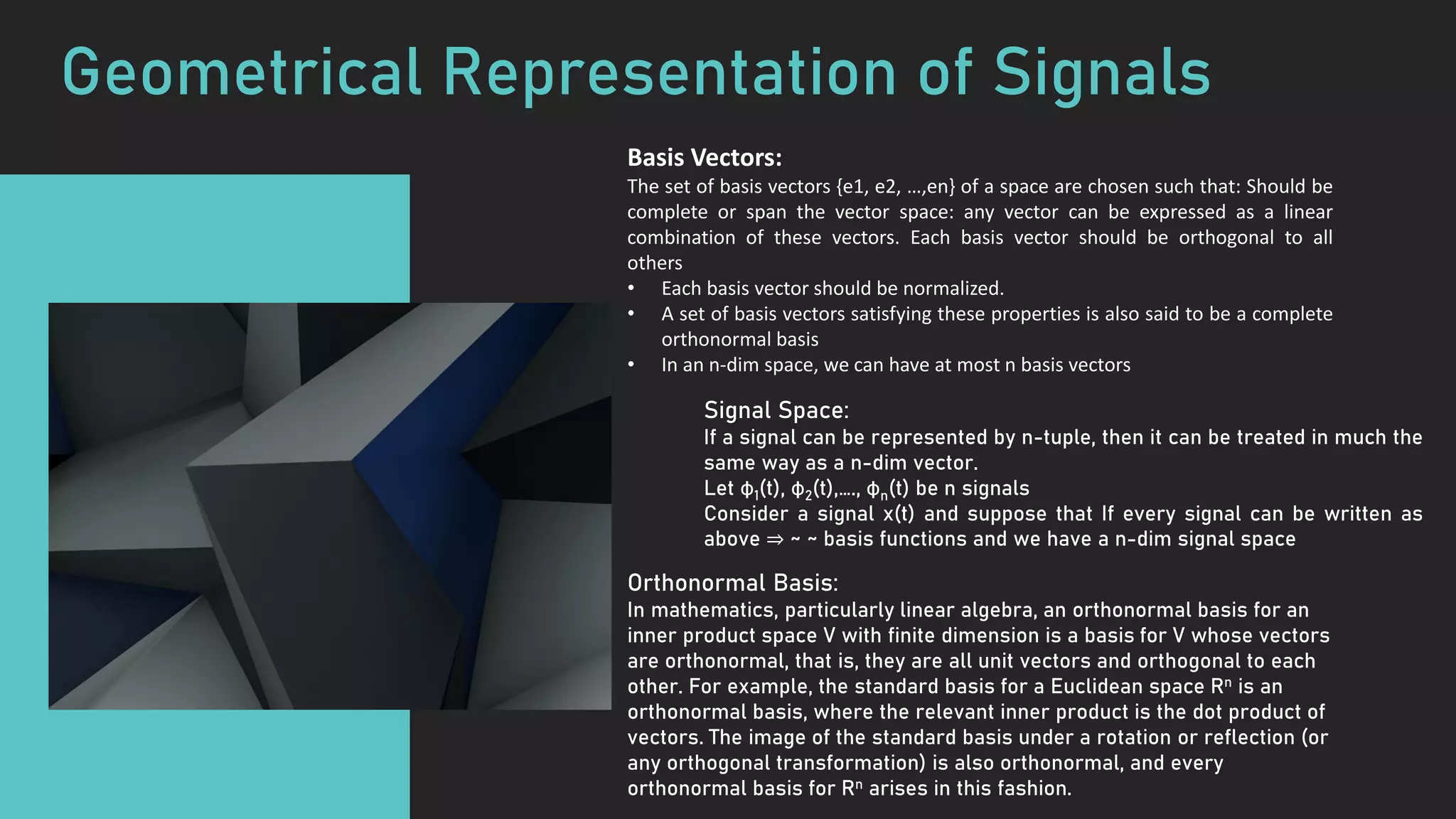 Signal Constellation, Geometric Interpretation of Signals | PDF
