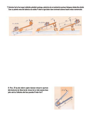 Makina sinpleak. Ariketak