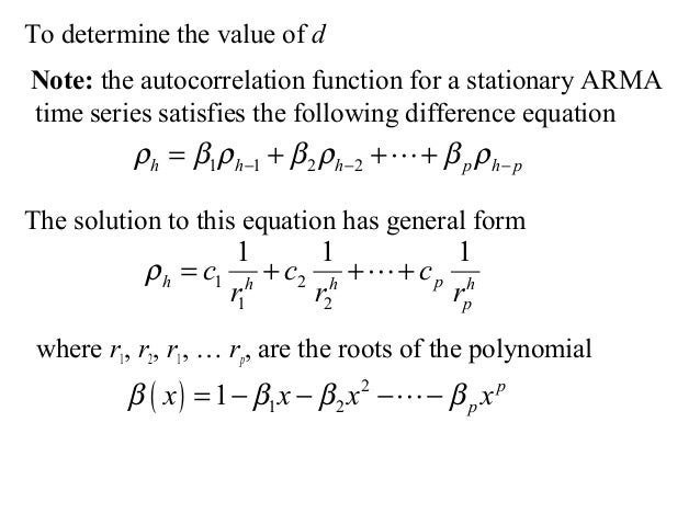 Arima Model Time Series