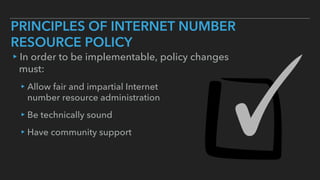ARIN Policy Development Process | PPT
