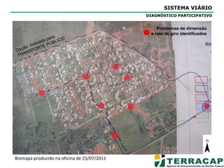 SISTEMA VIÁRIOSITUAÇÃO EXISTENTEPrincipais problemas para adequação:  Dimensão inadequada das vias;