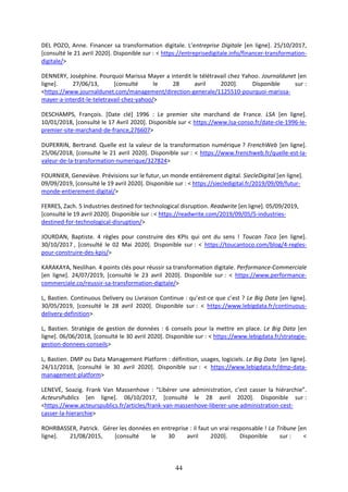 mémoire sur les enjeux de la transformation digitale | PDF