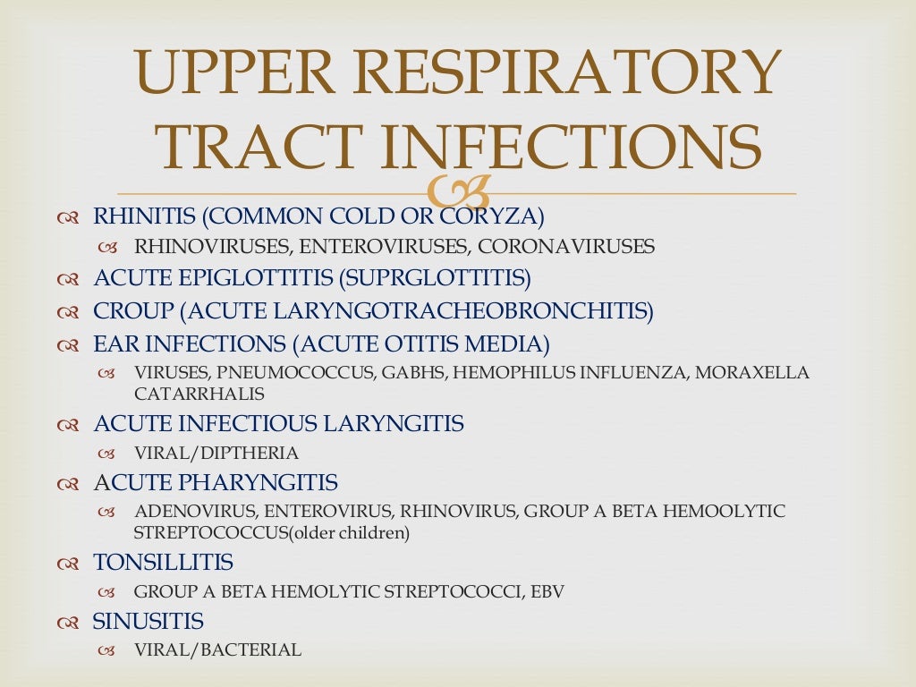 acute respiratory tract infection