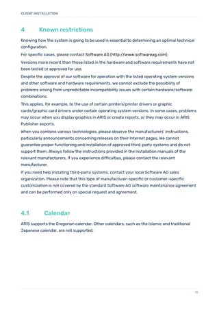 Aris client installation guide | PDF